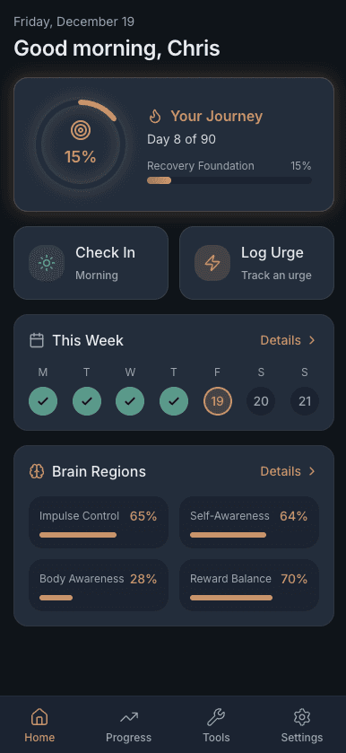Your Command Center app screen